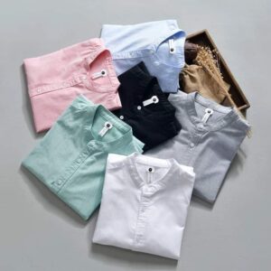 6Pcs Shirt Combo Pack(Black,Ash,Sky,Misty,Pest,White)