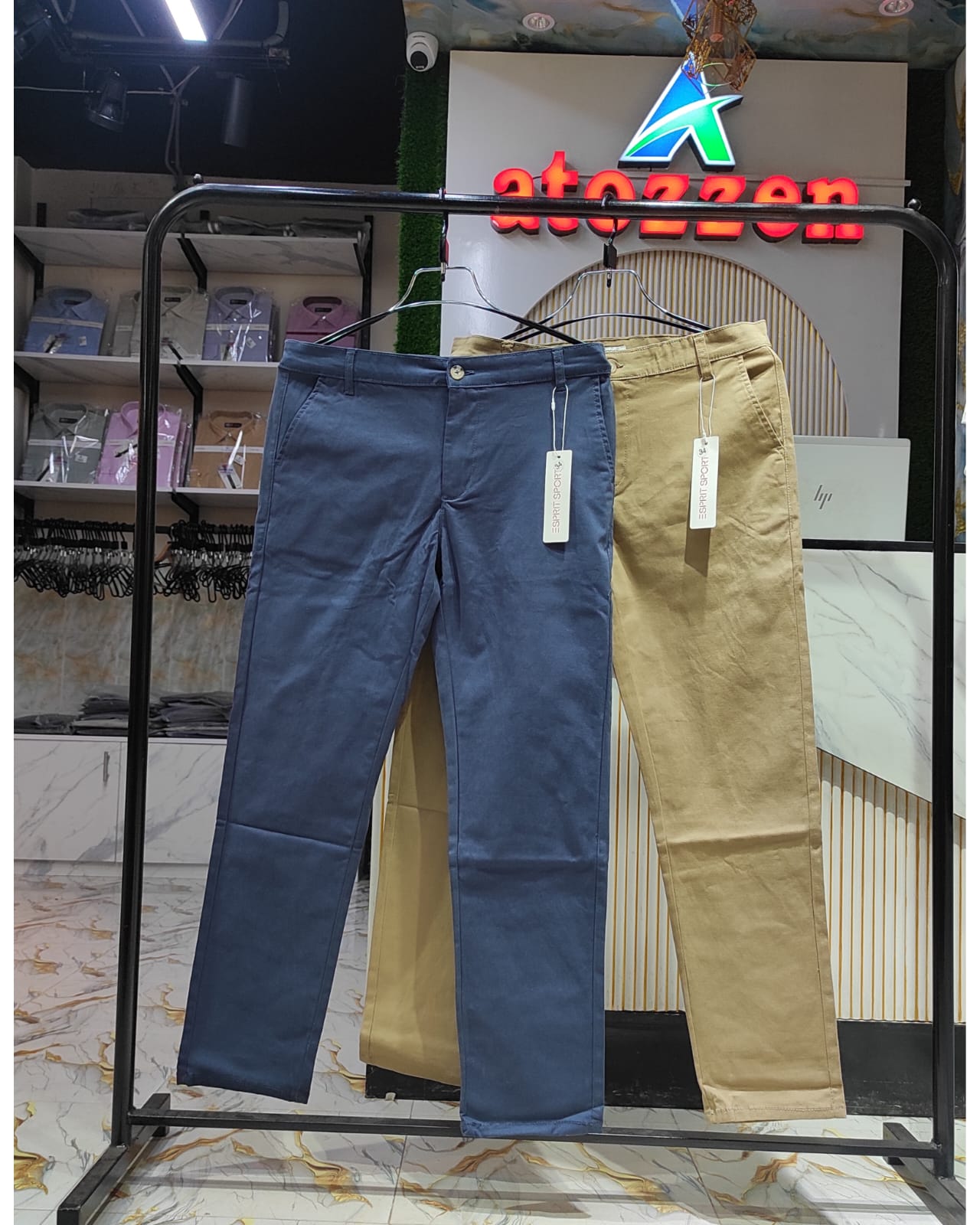 2 pcs classic formal pant(Navy,Khaki)