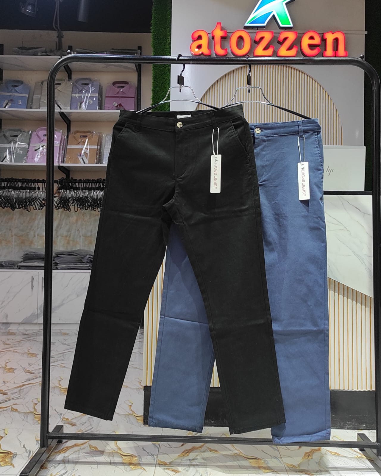 2 pcs classic formal pant(Black,Navy)