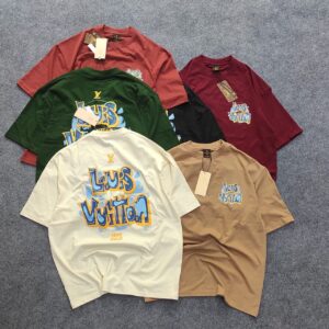6 pcs combo Oversized Exported Drop Shoulder T-shirt(LV)