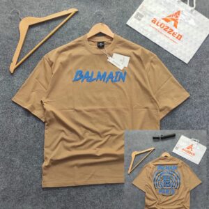 Oversized Exported Drop Shoulder T-shirt(Balmain)