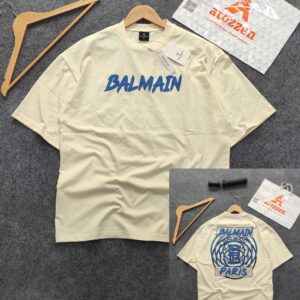 Oversized Exported Drop Shoulder T-shirt(Balmain)