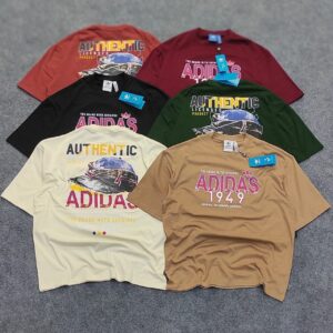 6 pcs combo Oversized Exported Drop Shoulder T-shirt(Adidas)