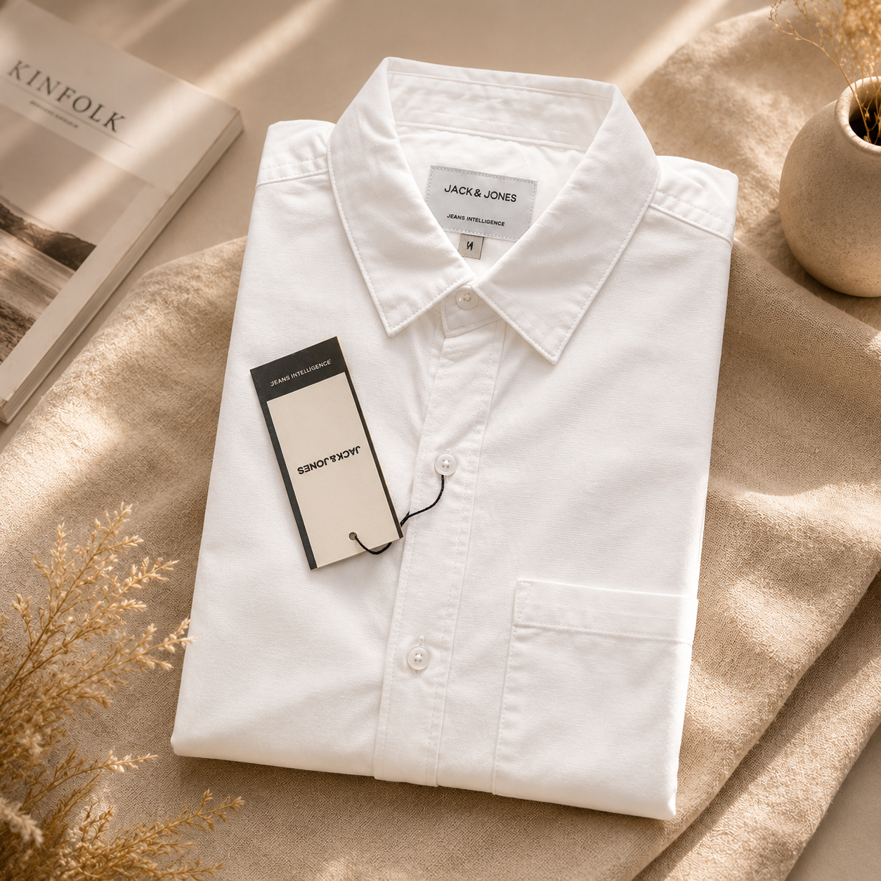 Full Sleeve Casual Shirt (White)