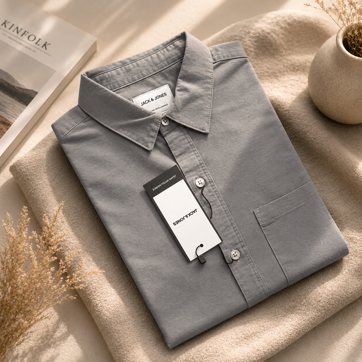 Full Sleeve Casual Shirt (Ash)