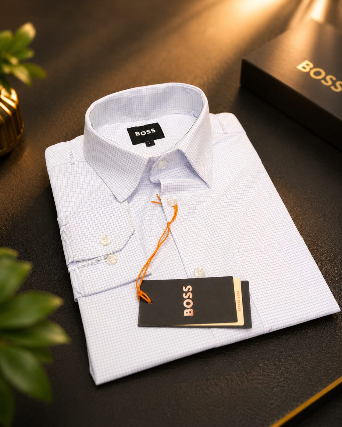 Premium Full Sleeve Formal Shirt for Men(Icey White Micro Check)