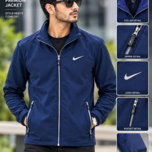 Export Quality Stylish Winter Premium Jacket(Navy)