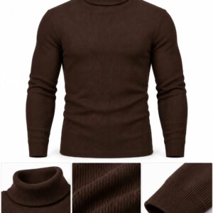 Premium Full Sleeve High Neck Sweater(COFFEE)